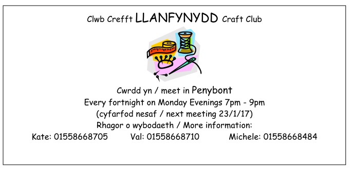 Llanfynydd-craft-club